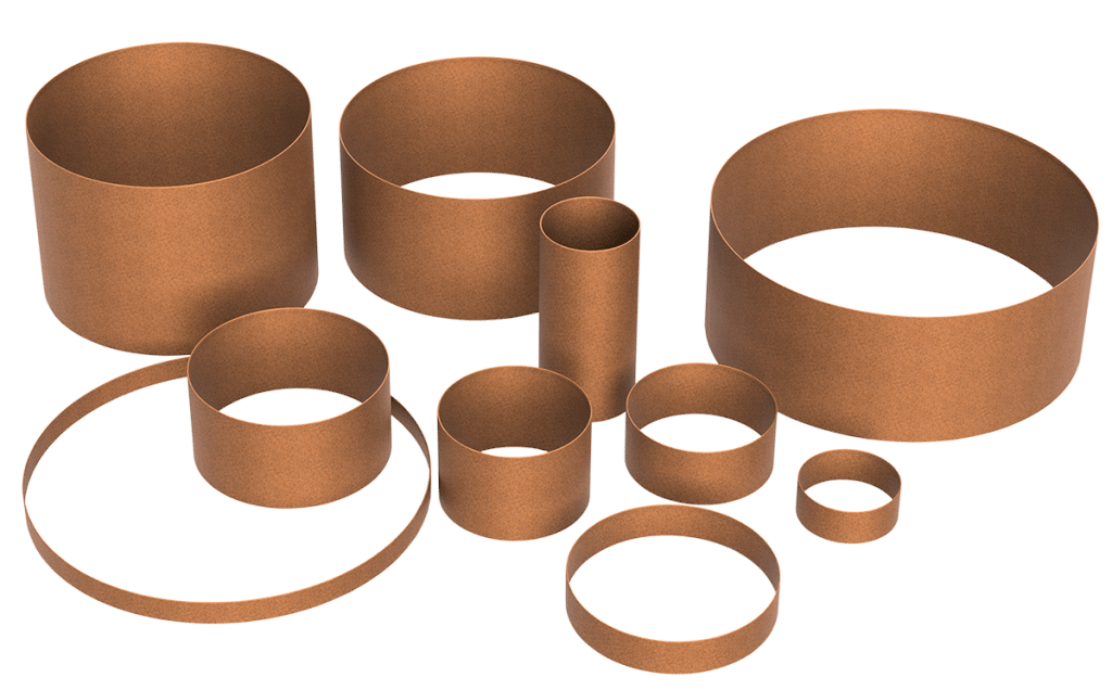 Shapescaper Steel Planter Rings. Manufactured in Australia with BlueScope® Steel